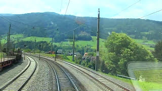 Führerstandsmitfahrt Bruck a d Mur  Villach Hbf  Cab Ride HD  ÖBB 1116 [upl. by Ydnab178]