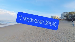 1 stycznia plaża Dziwnówek spojrzenie szczerym okiem [upl. by Nolyad]