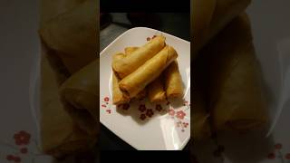 Ghar pe banaye spring rolls from scratch springroll chinese chinesefood fastfood cooking [upl. by Tadeas]