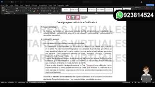 🔴ACS08 Semana 08 Tema 01 Tarea  Práctica Calificada 1 PC1 Comprensión y Redacción de Textos 2 [upl. by Odnalo116]