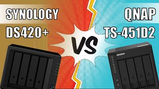 Synology DS420 vs QNAP TS 451D2 NAS Comparison [upl. by Bogusz478]