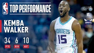 Kemba Walkers Scoring Frenzy Against The Orlando Magic 34 pts 6 rebs 10 ast [upl. by Guendolen538]