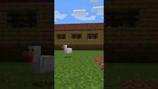 construindo um galinheiro no Minecraft shorts [upl. by Handy]