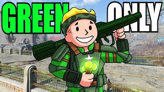 can you beat Fallout 4 only using the color Green [upl. by Anile]