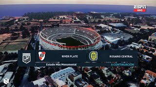 River Plate vs Rosario Central ● Copa de la liga Profesional 2024 ● PES 2021 [upl. by Anivahs]