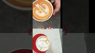 Coffee latte Late art tulips Latte art swan How to make latte art easycoffeeartlatte🦢🌲♥️ [upl. by Deth]