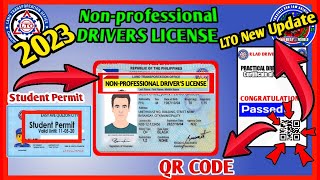 PAANO KUMUHA NG NON PROFESSIONAL DRIVERS LICENSE 2023  NEW DRIVERS LICENSE  LTO 2023 [upl. by Tem]