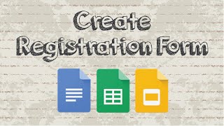 How to create a registration form with Google Docs [upl. by Montford]