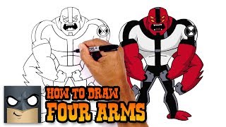 How to Draw Ben 10  Four Arms [upl. by Collette]