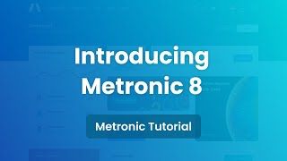 Introducing Metronic 8  Bootstrap 5 Admin Dashboard Template [upl. by Terris]