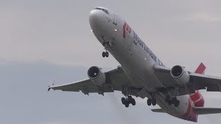 Trijet Martinair MD11 loud take off From Amsterdam [upl. by Otter]