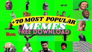 70 MEMES GREEN SCREEN MEMES FOR EDITING  NO COPYRIGHT  FREE DOWNLOAD [upl. by Ellah216]