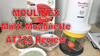 MOULINEX Multi Moulinette 6in1 AT723 Review  MOULINEX mini chopper unboxing by Saimis Kitchen [upl. by Thelma639]