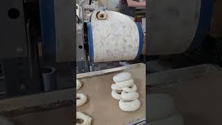 rolling out bagels at The Sourdough Bagel [upl. by Dalt]