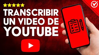 Cómo TRANSCRIBIR A TEXTO UN VIDEO en YouTube Convierte el Audio en Texto Fácilmente 🎬 [upl. by Enrobialc116]