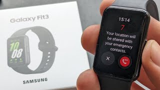 Emergency SOS button on Samsung Galaxy Fit 3  Add Emergency Contacts [upl. by Einatirb801]