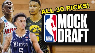 2022 NBA Mock Draft 40 ALL 30 FirstRound Picks  CBS Sports HQ [upl. by Yalonda113]