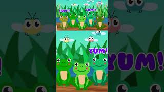 Five Little Speckled Frogs  Part 1  Little Fish Tales  fish viral [upl. by Darby744]