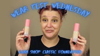 Wear Test Wednesday Glam Shop Classic Foundation foundationreview glamshop foundationweartest [upl. by Bullock]