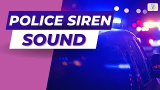 Police Sirens  Emergency Vehicle Sound Effect [upl. by Cheffetz531]