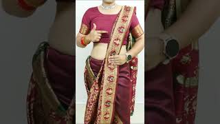 How to wear a litchi bandhani saree draping  easy way to saree draping without fuss  bridal saree [upl. by Pardew925]