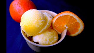 DIY Orange Sorbet  How to make sorbet  3 simple ingredients oranges water amp sugar [upl. by Stroud796]