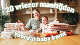 Een MAAND aan vriezer maaltijden maken  baby 2  37 weken zwanger [upl. by Giulietta]