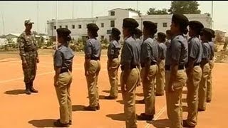 CRPF trains girls rescued from Maoists [upl. by Walli]