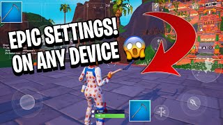 HOW TO GET EPIC GRAPHICS ON ANY DEVICE 😱 FORTNITE MOBILE [upl. by Meibers]