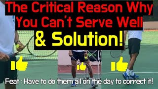 THE CRITICAL REASON WHY YOU CANT SERVE LIKE PRO FEAT HAVE TO DO THESE SOLUTION ON THE DAYJPTA [upl. by Novehc]