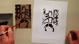 collagraph printmaking tutorial [upl. by Trace543]