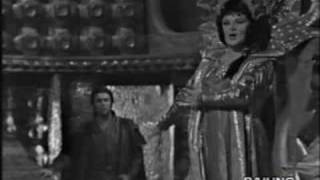 Turandot  quotIn questa reggiaquot  Birgit Nilsson Italian TV [upl. by Templas]