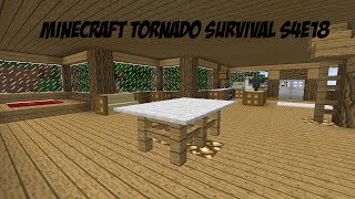 Minecraft Tornado Survival S4E18 First Floor Furnishing [upl. by Mattheus452]