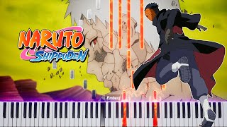 Naruto Shippuden OST III  Obitos theme Piano Tutorial amp Sheet [upl. by Alyahsat]