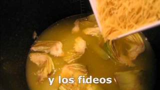 Sopa de fideos con alcachofas [upl. by Karine]