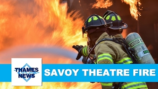 The Savoy Theatre Fire Westminster  Thames News Archive Footage [upl. by Nilyaj]