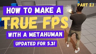 How To Make A True FirstPerson Shooter in Unreal Engine 5  Part 21 Create an Animation Blueprint [upl. by Hsekar]