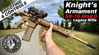 Knights SR15 Mod 0 Legacy Rifle  Shooting amp Controls [upl. by Pape]