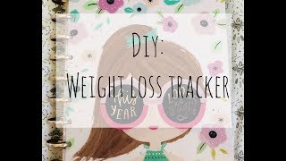 Happy Planner DIY Weight Loss Tracker [upl. by Hanas506]