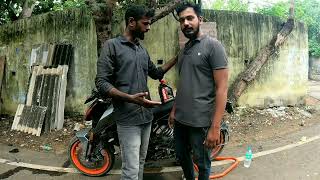 ktm duke 200 oil change and bike owner small review [upl. by Clovis]