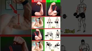 arms workout before and after 💪😱arms workout challenge 😧💯arms workout day🏋️ ytshorts 1million 😧👍 [upl. by Ed]