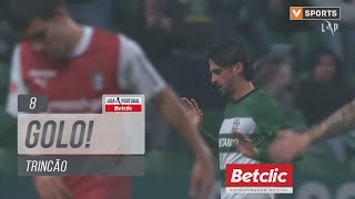 Golo Trincão Sporting 10 Braga Liga 2324 21 [upl. by Imeon]