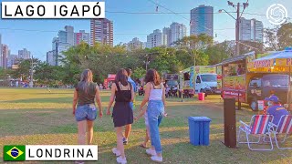 🇧🇷 Londrina Lago Igapó  Paraná Brazil 【4K】 [upl. by Eilagam]