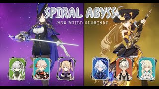 Testing New Build Clorinde in Spiral Abyss  Genshin Impact [upl. by Vinnie]