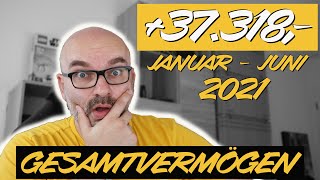 Gesamtvermögen JanJuni 2021  Patricks Finanzen  Video 255 [upl. by Ynabla]