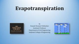 Evapotranspiration [upl. by Bridgette]