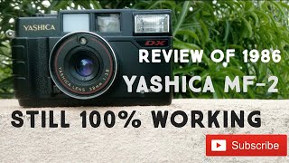 Review of 1986 Yashica MF2 Still 100℅ working [upl. by Adnauqahs66]