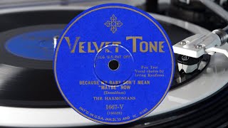 The Harmonians Because my Baby dont mean quotMaybequot now  Fox Trot 1928 [upl. by Christiansen]