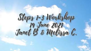 Steps 1  3 Workshop  Janet B Melissa C 19 June 2021 [upl. by Vaasta881]