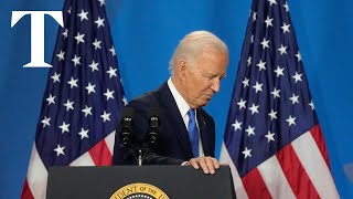 Biden makes string of gaffes in crucial press conference [upl. by Odlauso]